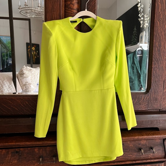 Alex Perry Dresses & Skirts - Alex Perry Vibrant Lime Mini Dress